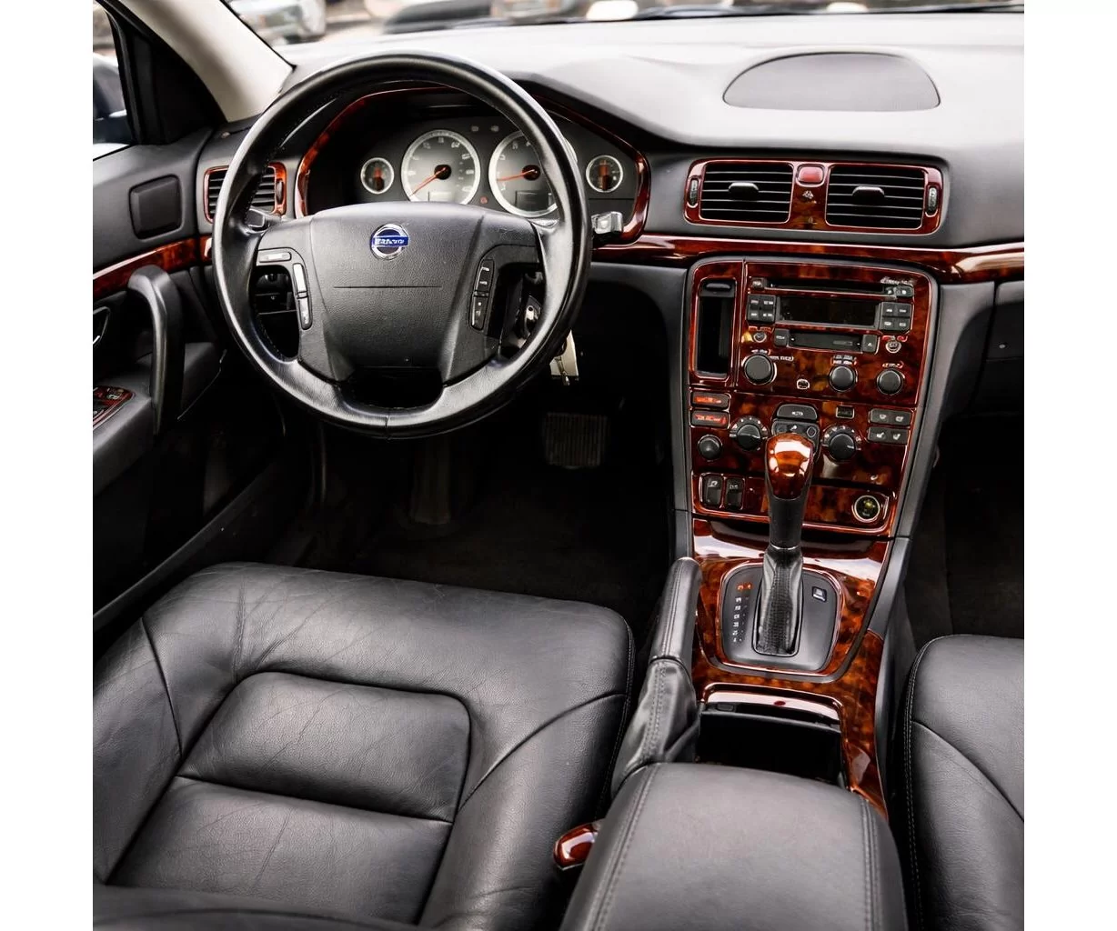 Volvo S80 1999-2003 With CD and Compact Casette audio, OEM Compliance Mascherine sagomate per rivestimento cruscotti 