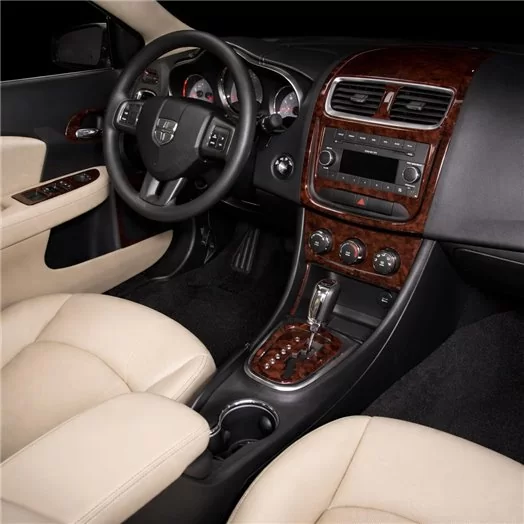 Dodge Avenger 2010-2014 Inleg dashboard Interieurset aansluitend en pasgemaakt 15 Delen