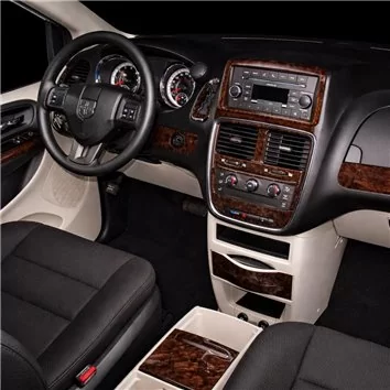 Dodge Caravan 2008-UP Full Set, Manual Gearbox AC Controls BD Interieur Dashboard Bekleding Volhouder