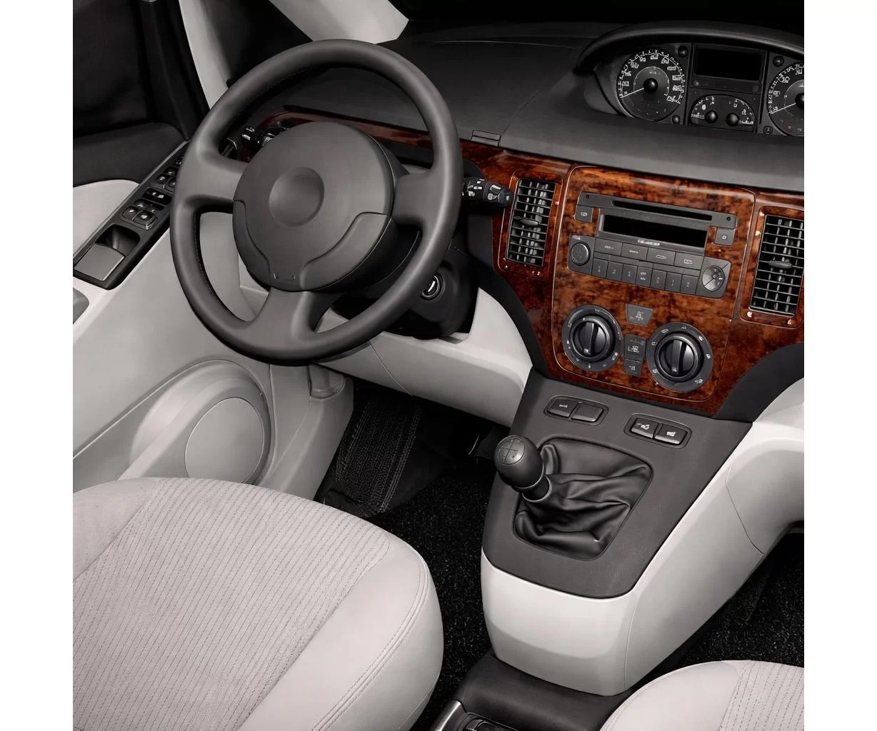 Fiat Idea 01.2004 3D Interior Dashboard Trim Kit Dash Trim Dekor 7-Parts