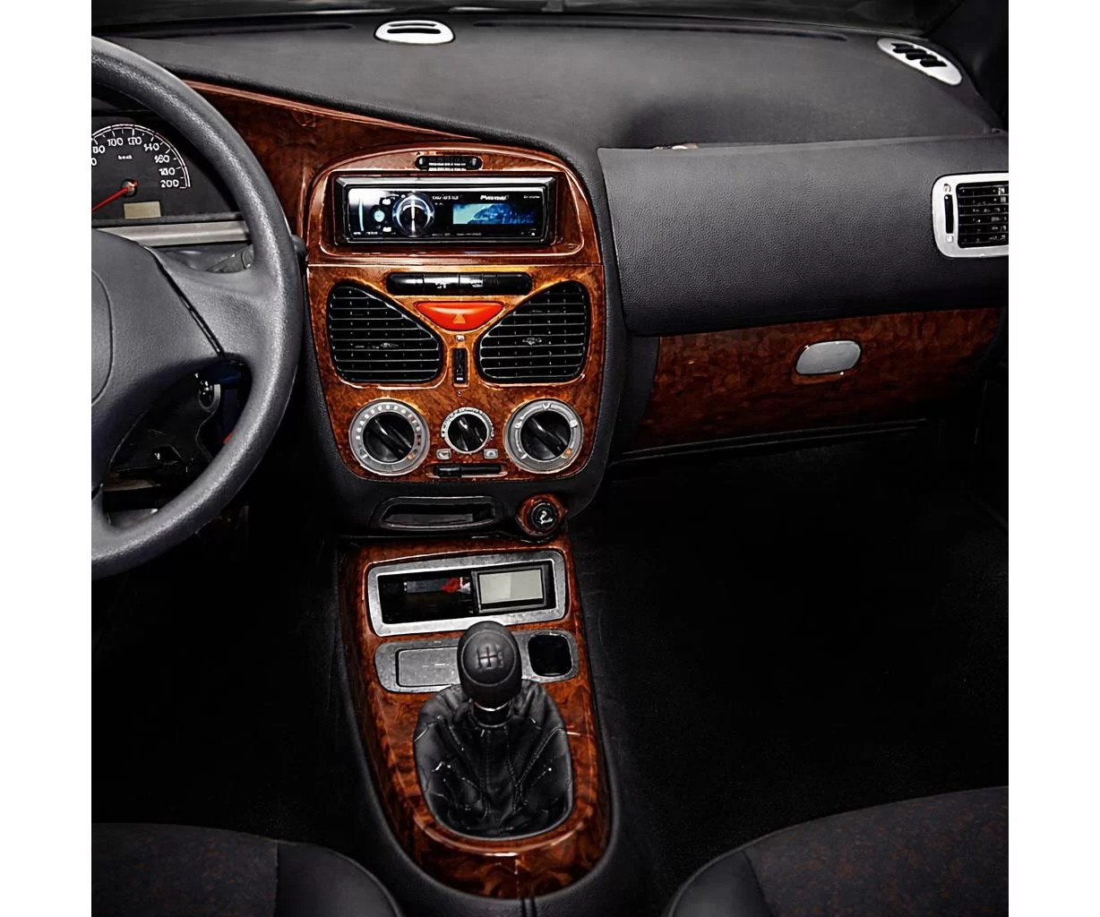 Fiat Palio-Albea-Strada 04.02-06.05 Mittelkonsole Armaturendekor Cockpit Dekor 18-Teile Fiat Palio-Albea-Strada 04.02-06.05 Mittelkonsole Armaturendekor Cockpit Dekor 18-Teile