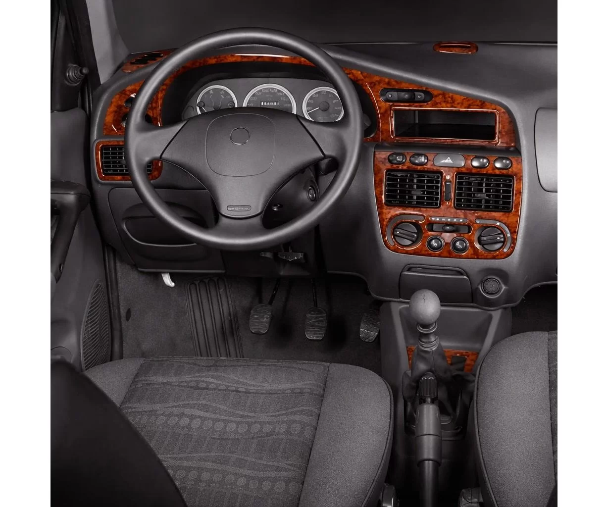Fiat Palio-Siena 01.98-03.02 3D Inleg dashboard Interieurset aansluitend en pasgemaakt op he 13-Teile