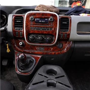 Fiat Talento 01.2015 3D Interior Dashboard Trim Kit Dash Trim Dekor 19-Parts