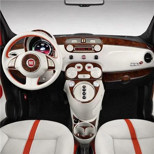 Fiat 500 2012-2015 Mittelkonsole Armaturendekor Cockpit Dekor 27-Teile