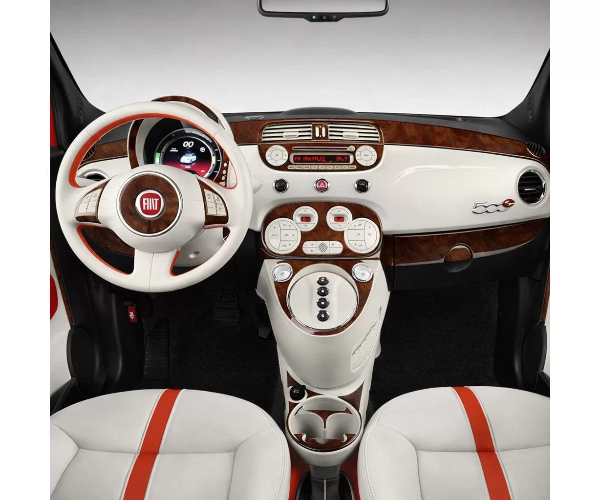 Fiat 500 2012-2015 Habillage Décoration de Tableau de Bord 27-Pièce