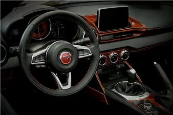Fiat 124 Spyder 2012-2020 Inleg dashboard Interieurset aansluitend en pasgemaakt 14 Delen