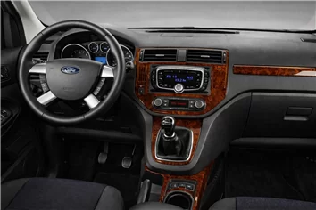 Ford Kuga I 2008-2013 3D Interior Dashboard Trim Kit Dash Trim Dekor 12-Parts