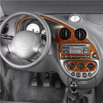 Ford Ka 10.96-02.02 3D Inleg dashboard Interieurset aansluitend en pasgemaakt op he 5-Teile