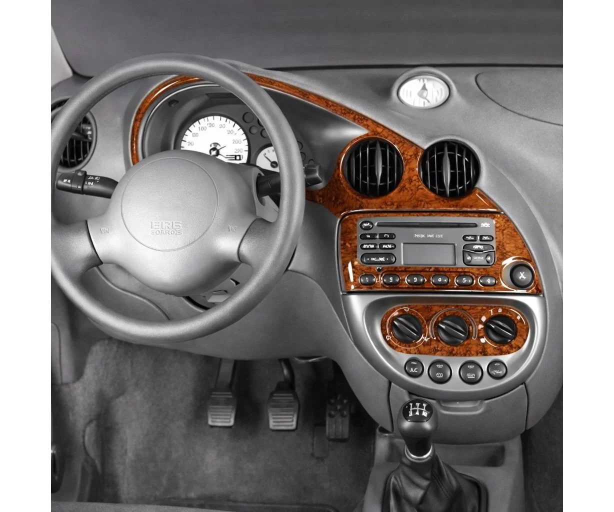 Ford Ka 10.96-02.02 Habillage Décoration de Tableau de Bord 5-Pièce