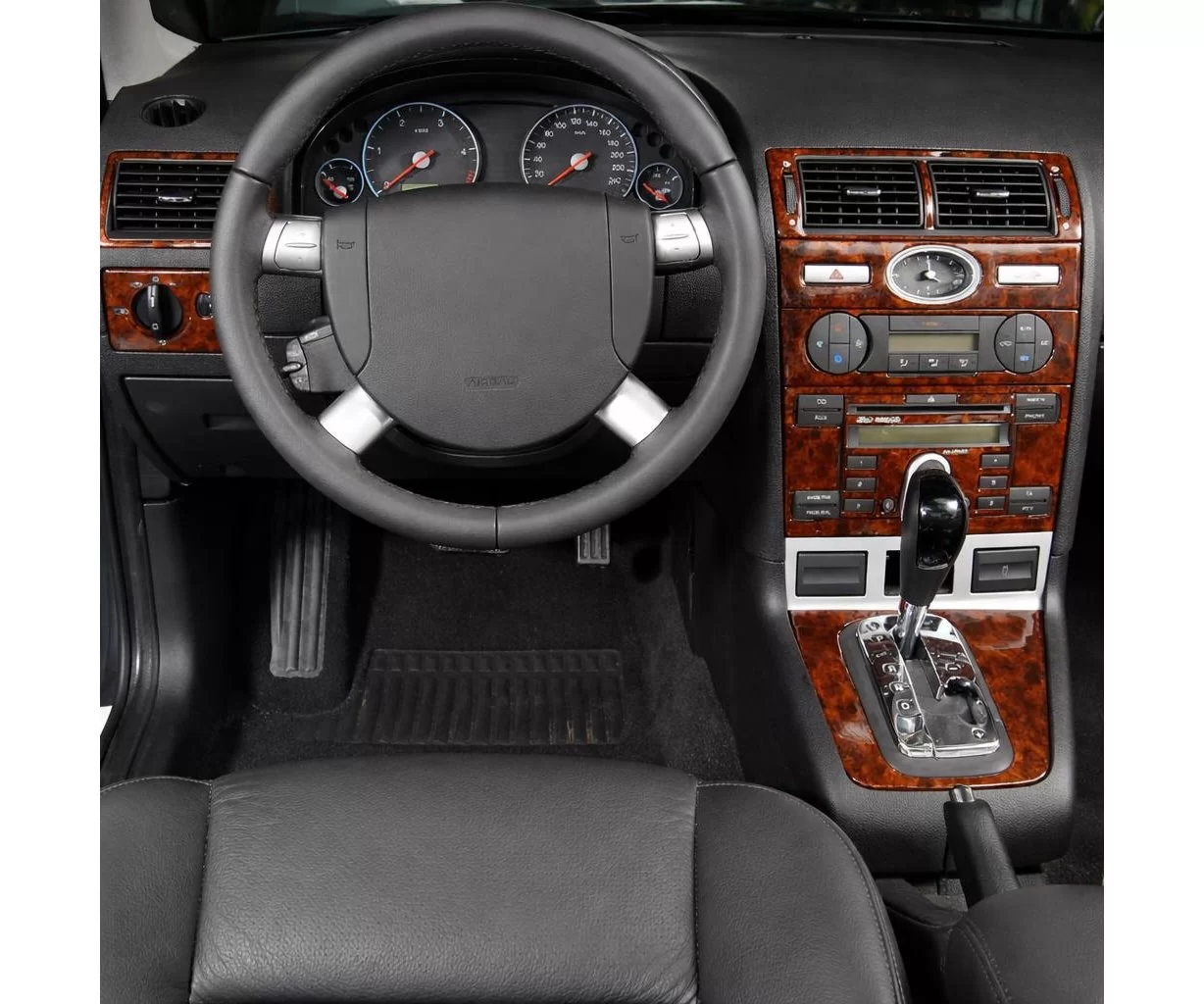 Ford Mondeo 06.03-06.06 3D Inleg dashboard Interieurset aansluitend en pasgemaakt op he 13-Teile