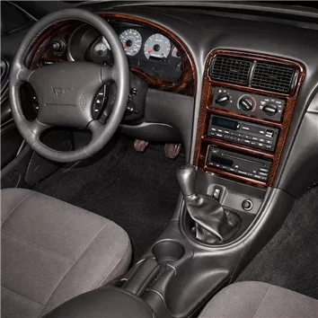 Ford Mustang 2001-2005 Habillage Décoration de Tableau de Bord 20 Pièce