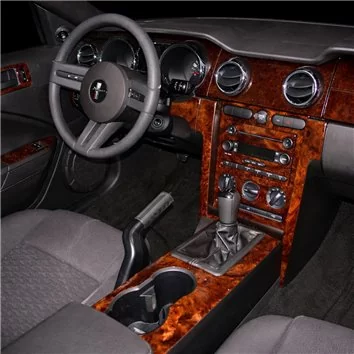 Ford Mustang 2005-2009 Habillage Décoration de Tableau de Bord 11 Pièce