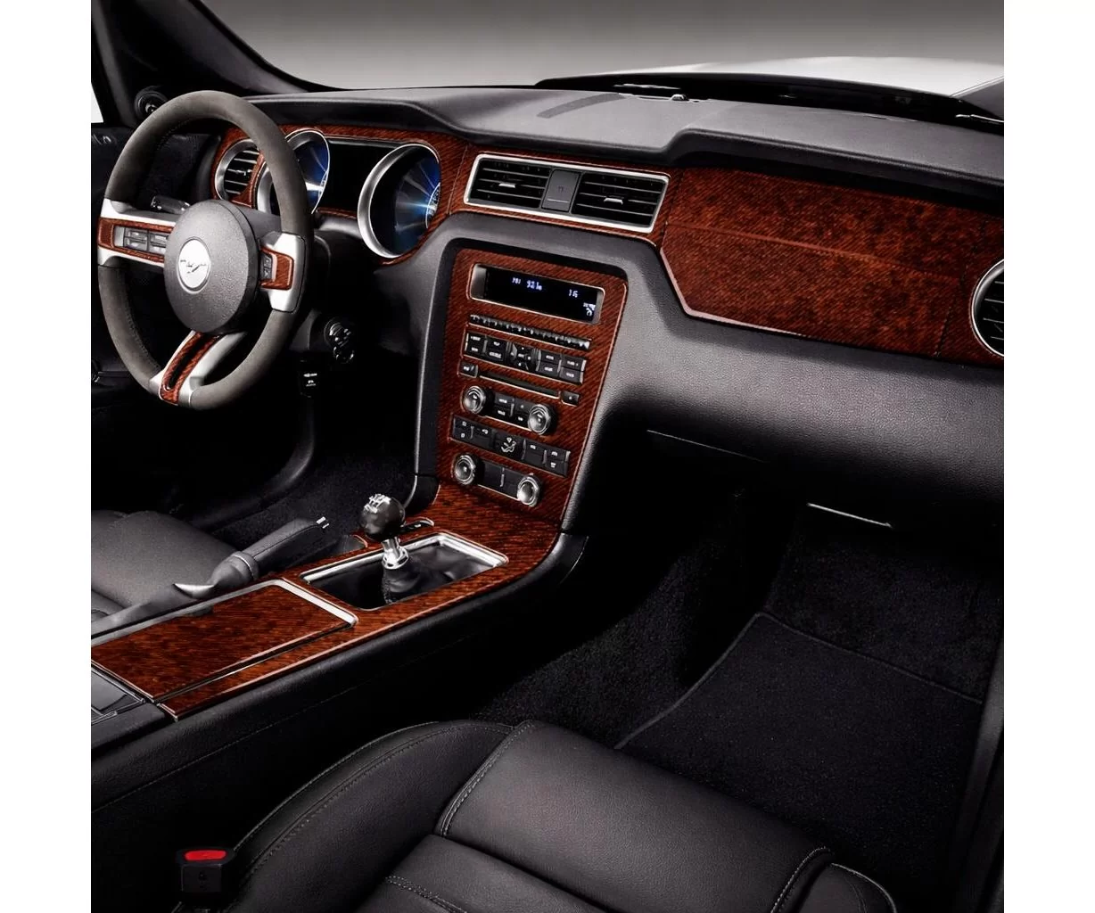 Ford Mustang 2010-2015 Habillage Décoration de Tableau de Bord 22 Pièce Ford Mustang 2010-2015 Habillage Décoration de Tableau de Bord 22 Pièce