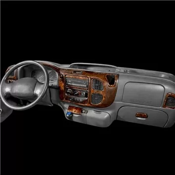 Ford Transit 03.00-08.06 3D Inleg dashboard Interieurset aansluitend en pasgemaakt op he 12-Teile