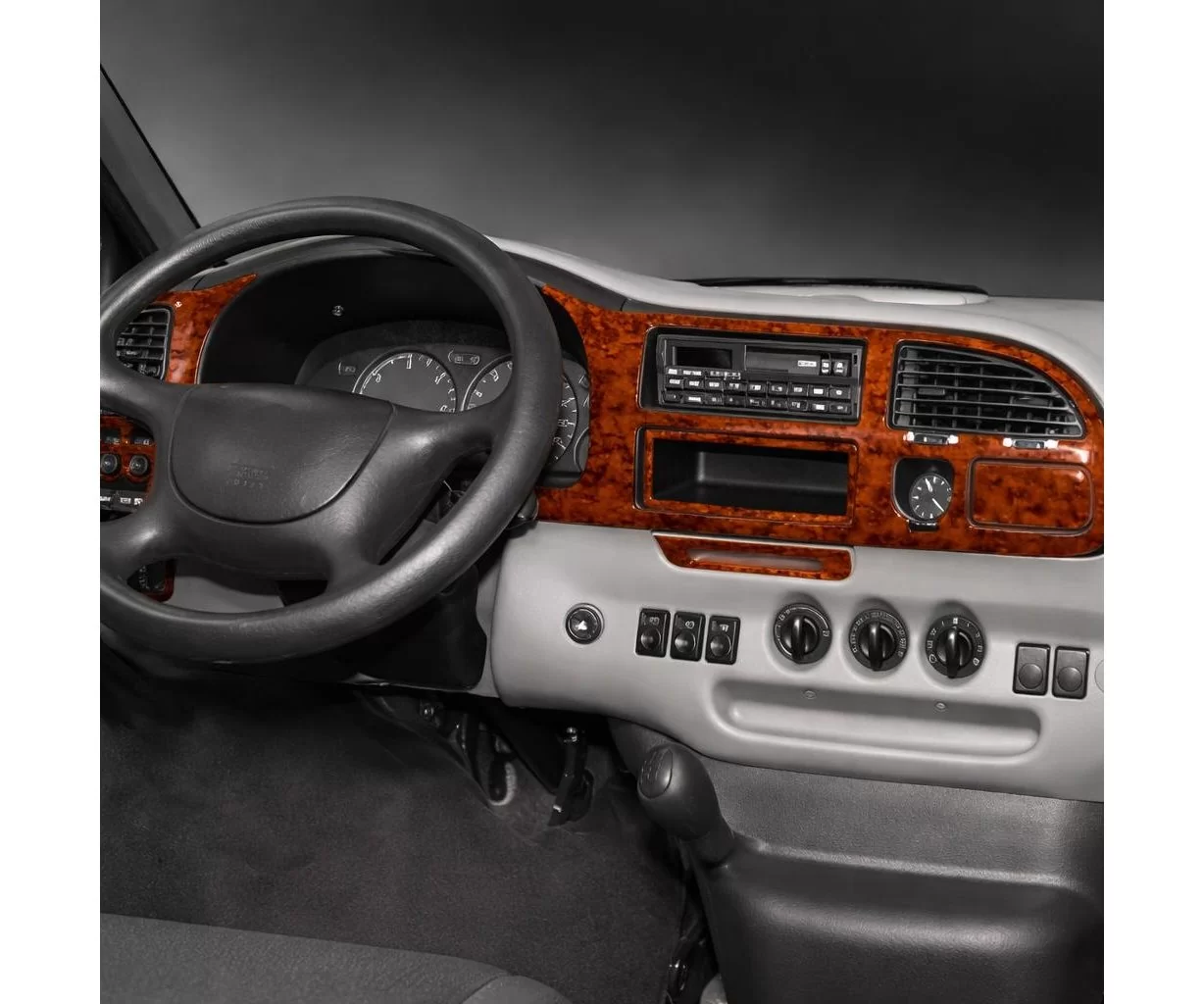 Ford Transit 05.97-03.00 Mascherine sagomate per rivestimento cruscotti 8-Decori