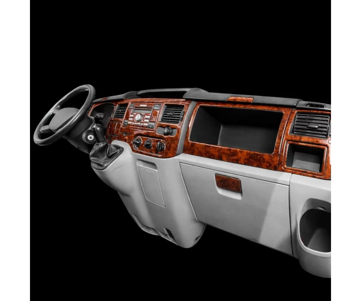 Ford Transit Journey09.06-08.10 3D Inleg dashboard Interieurset aansluitend en pasgemaakt op he 23-Teile