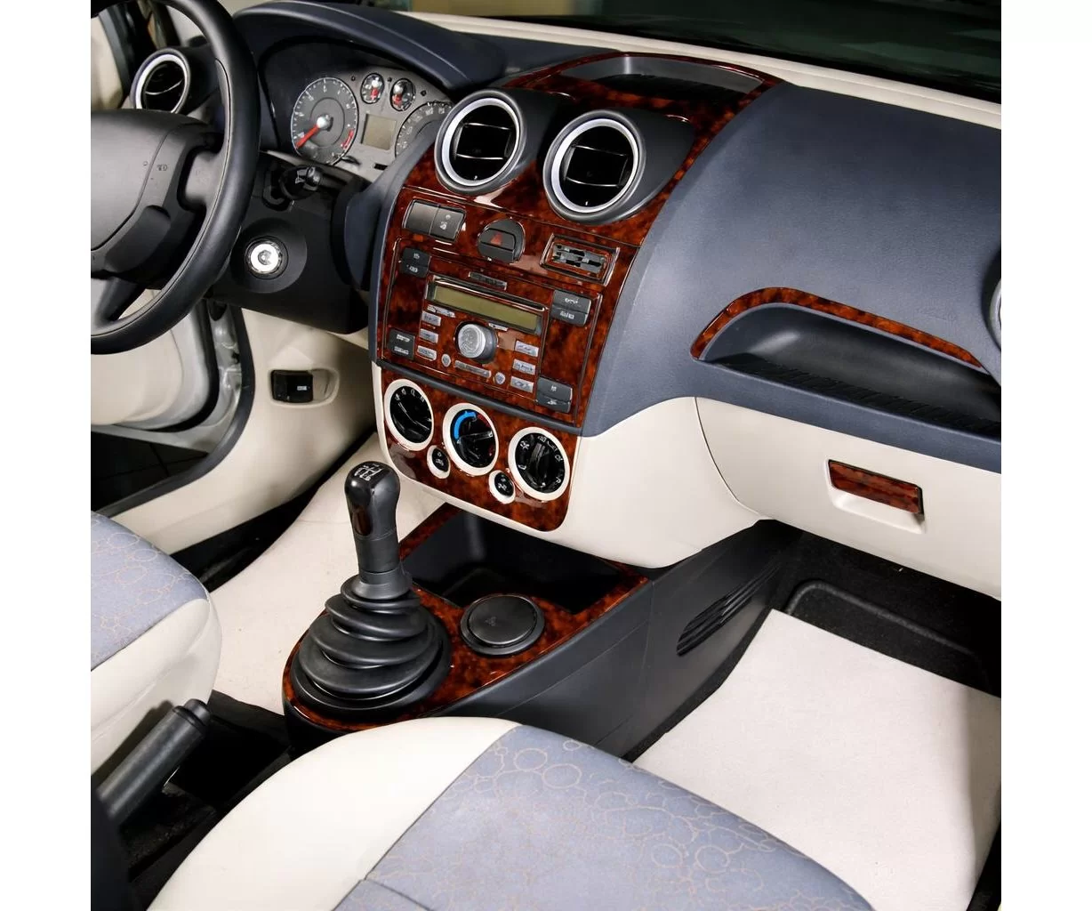 Ford Fusion 09.05-09.10 Habillage Décoration de Tableau de Bord 9-Pièce Ford Fusion 09.05-09.10 Habillage Décoration de Tableau de Bord 9-Pièce