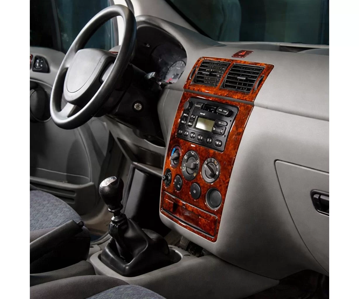 Ford Connect GLX 06.02-09.06 Mascherine sagomate per rivestimento cruscotti 21-Decori