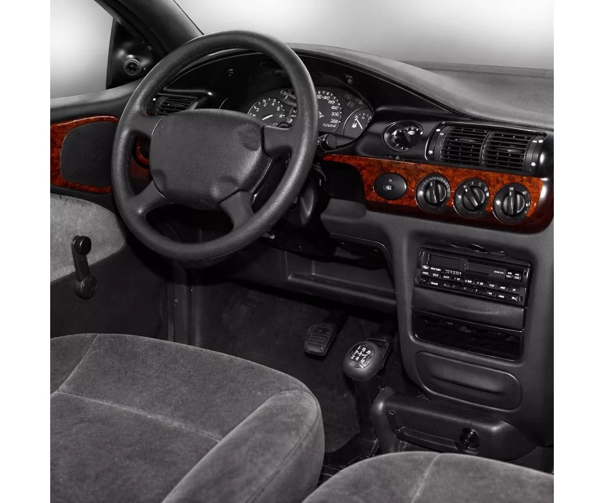 Ford Escord 02.95-02.00 Mittelkonsole Armaturendekor Cockpit Dekor 12-Teile