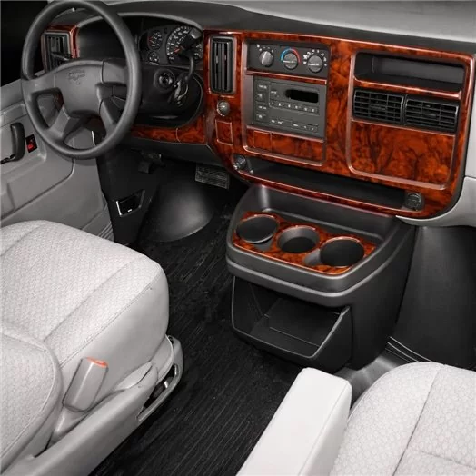 GMC Savana 2008-2020 Mascherine sagomate per rivestimento cruscotti 7 Decori GMC Savana 2008-2020 Mascherine sagomate per rivestimento cruscotti 7 Decori