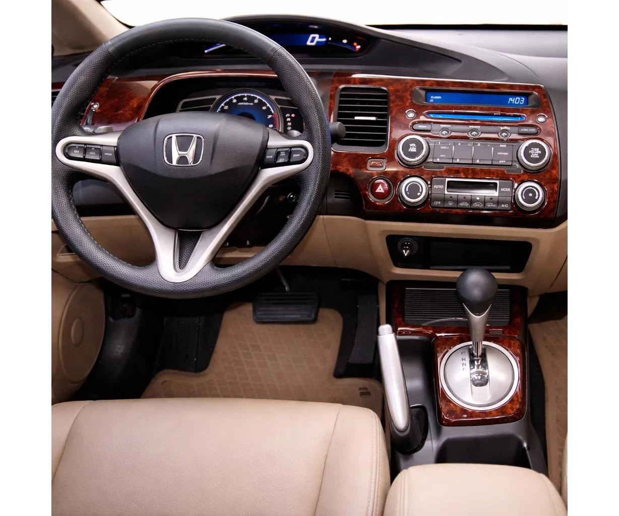 Honda Civic 06.06-12.11 3D Inleg dashboard Interieurset aansluitend en pasgemaakt op he 16-Teile Honda Civic 06.06-12.11 3D Inleg dashboard Interieurset aansluitend en pasgemaakt op he 16-Teile