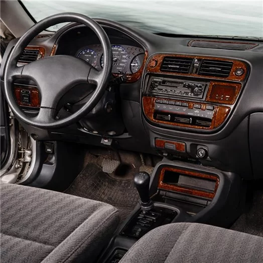 Honda Civic 09.95-03.01 Mittelkonsole Armaturendekor Cockpit Dekor 22-Teile