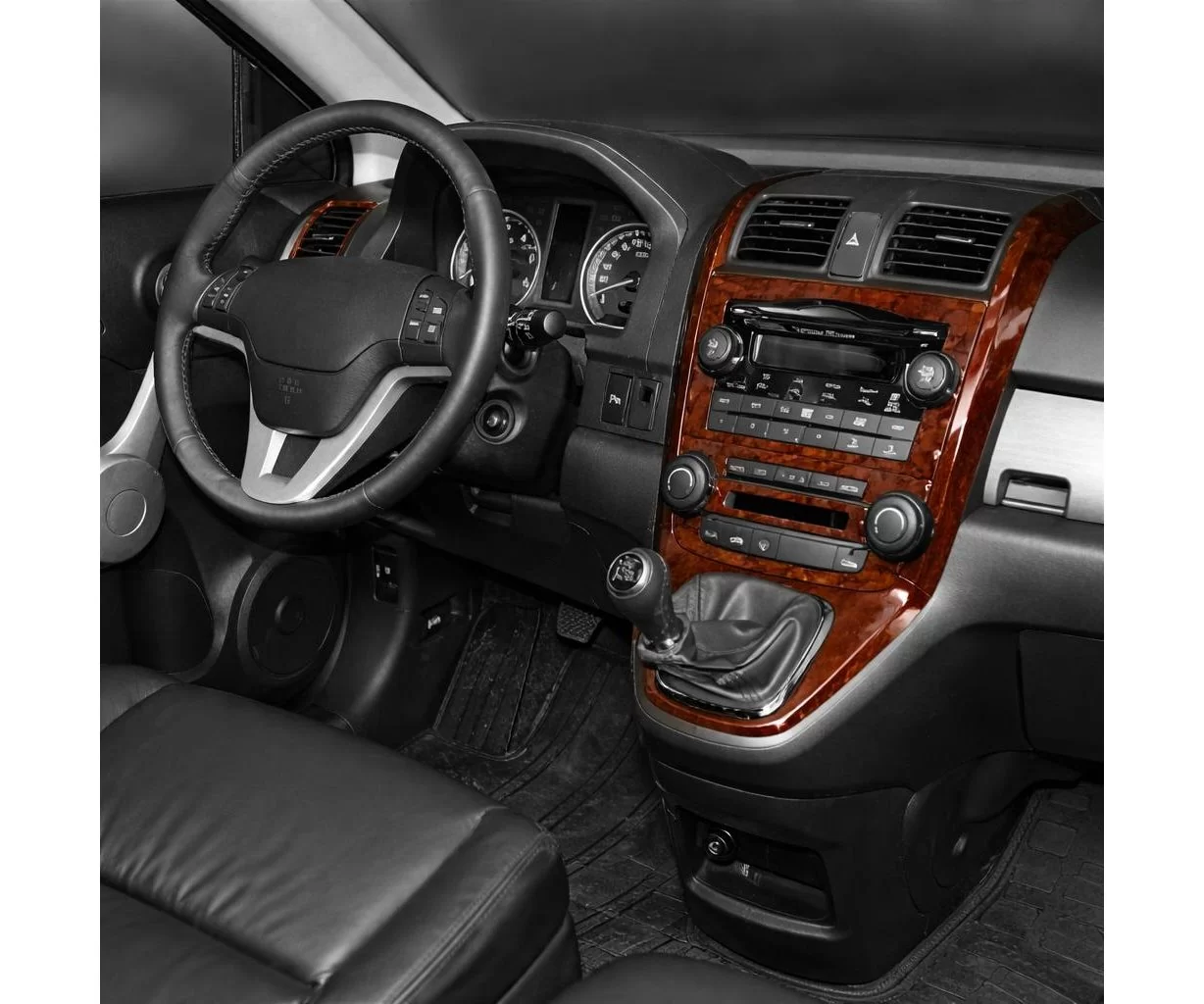 Honda CR-V 4X4 01.07-12.13 3D Inleg dashboard Interieurset aansluitend en pasgemaakt op he 8-Teile