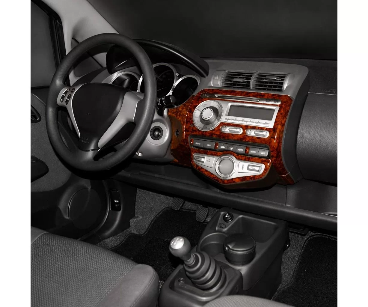 Honda Jazz 10.04-12.07 Mascherine sagomate per rivestimento cruscotti 10-Decori