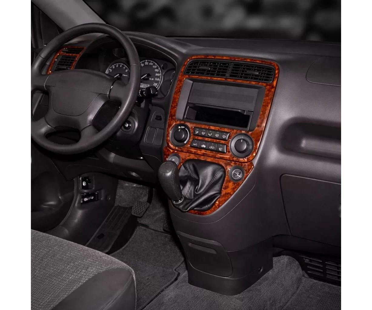 Honda Stream 04.01-12.05 3D Inleg dashboard Interieurset aansluitend en pasgemaakt op he 4-Teile