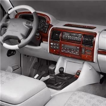 Land Rover Discovery II TD5 10.98-12.04 3D Interior Dashboard Trim Kit Dash Trim Dekor 24-Parts