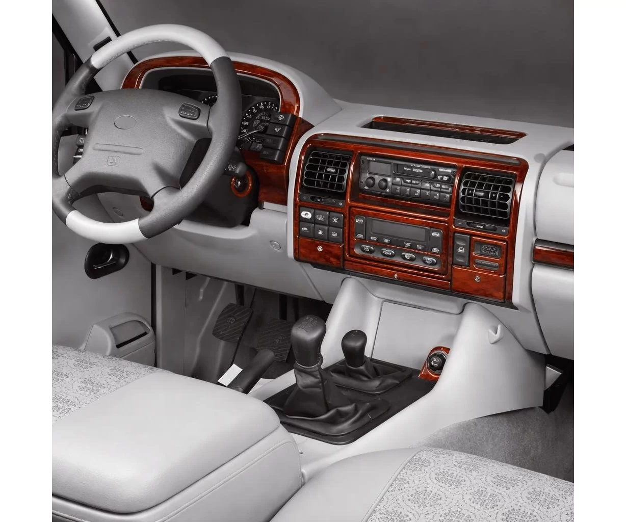 Land Rover Discovery II TD5 10.98-12.04 Habillage Décoration de Tableau de Bord 24-Pièce