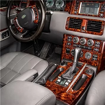 Land Roverv Range Rover II 01.02-12.06 3D Interior Dashboard Trim Kit Dash Trim Dekor 19-Parts