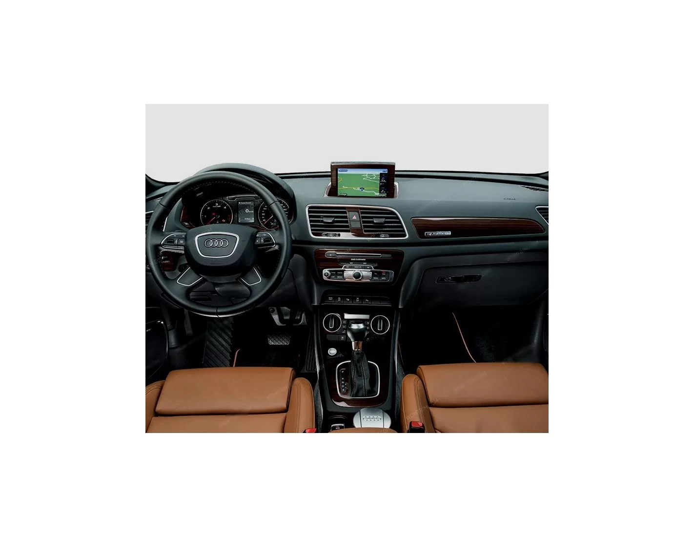 Audi Q3 ab 2015 Kit Rivestimento Cruscotto all'interno del veicolo Cruscotti personalizzati 49-Decori