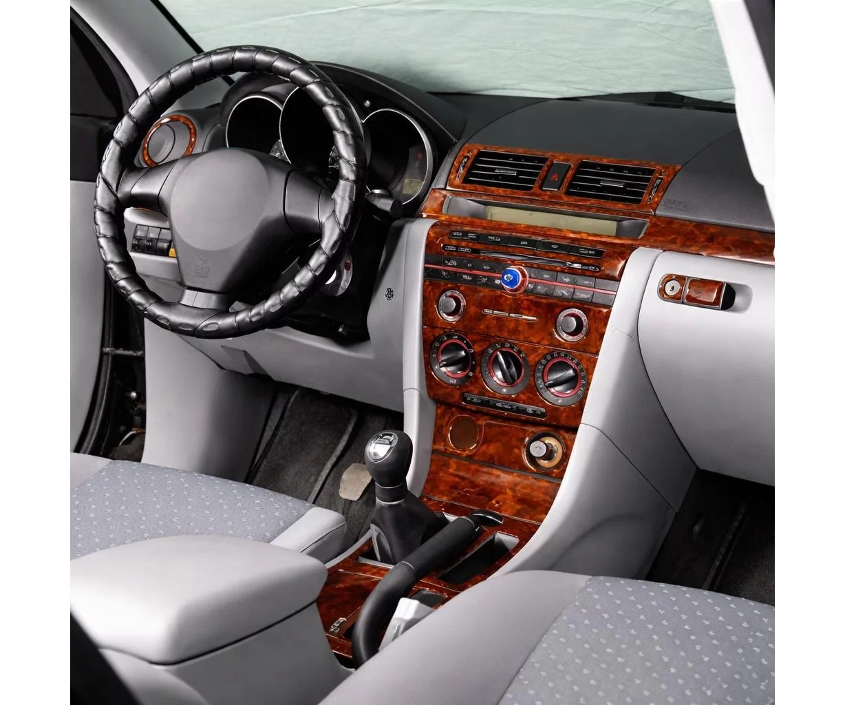 Mazda Mazda 3 06.04-12.09 3D Inleg dashboard Interieurset aansluitend en pasgemaakt op he 25-Teile