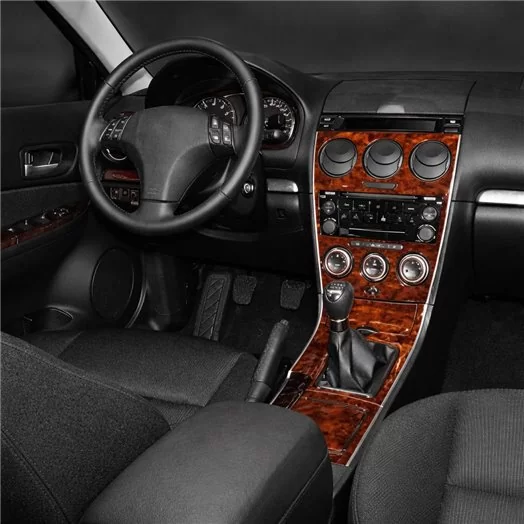 Mazda Mazda 6 06.04-12.07 3D Inleg dashboard Interieurset aansluitend en pasgemaakt op he 34-Teile