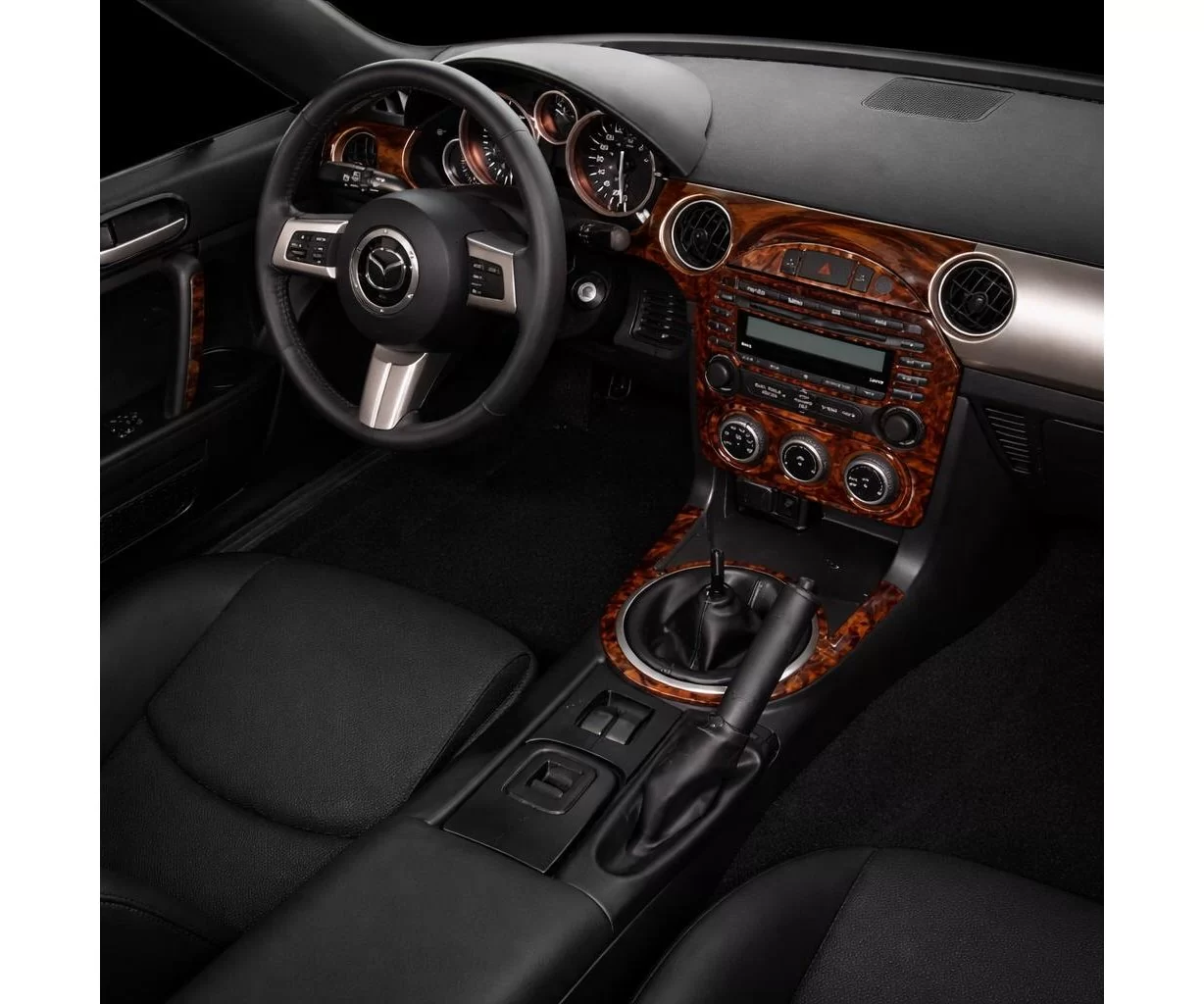 Mazda MX-5 Miata NC Mk3 2009-2015 Mascherine sagomate per rivestimento cruscotti 40-Decori Mazda MX-5 Miata NC Mk3 2009-2015 Mascherine sagomate per rivestimento cruscotti 40-Decori