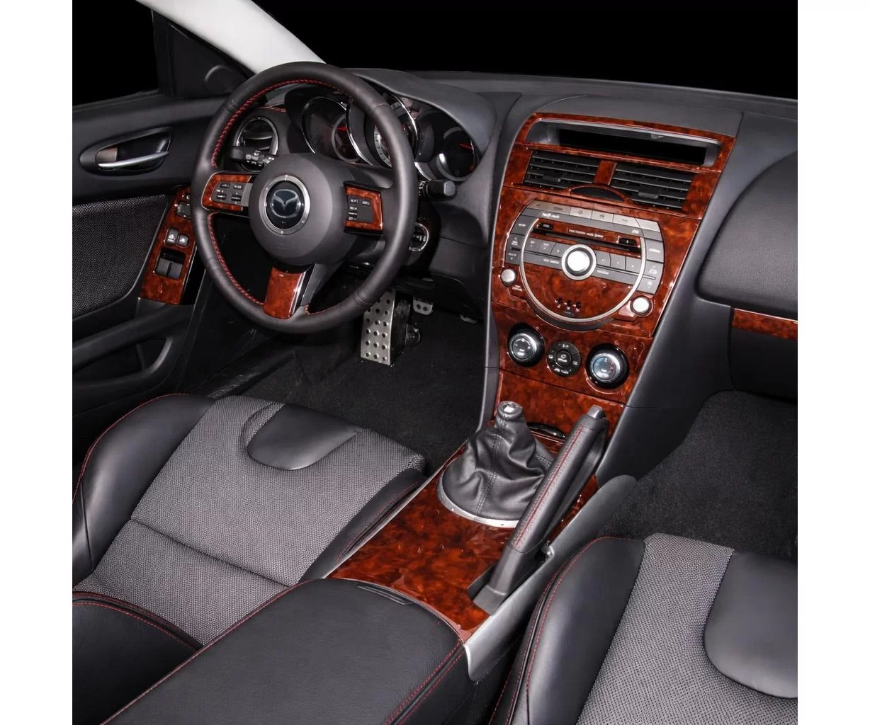 Mazda RX-8 2003-2007 Full Set, With NAVI system Interior BD Dash Trim Kit