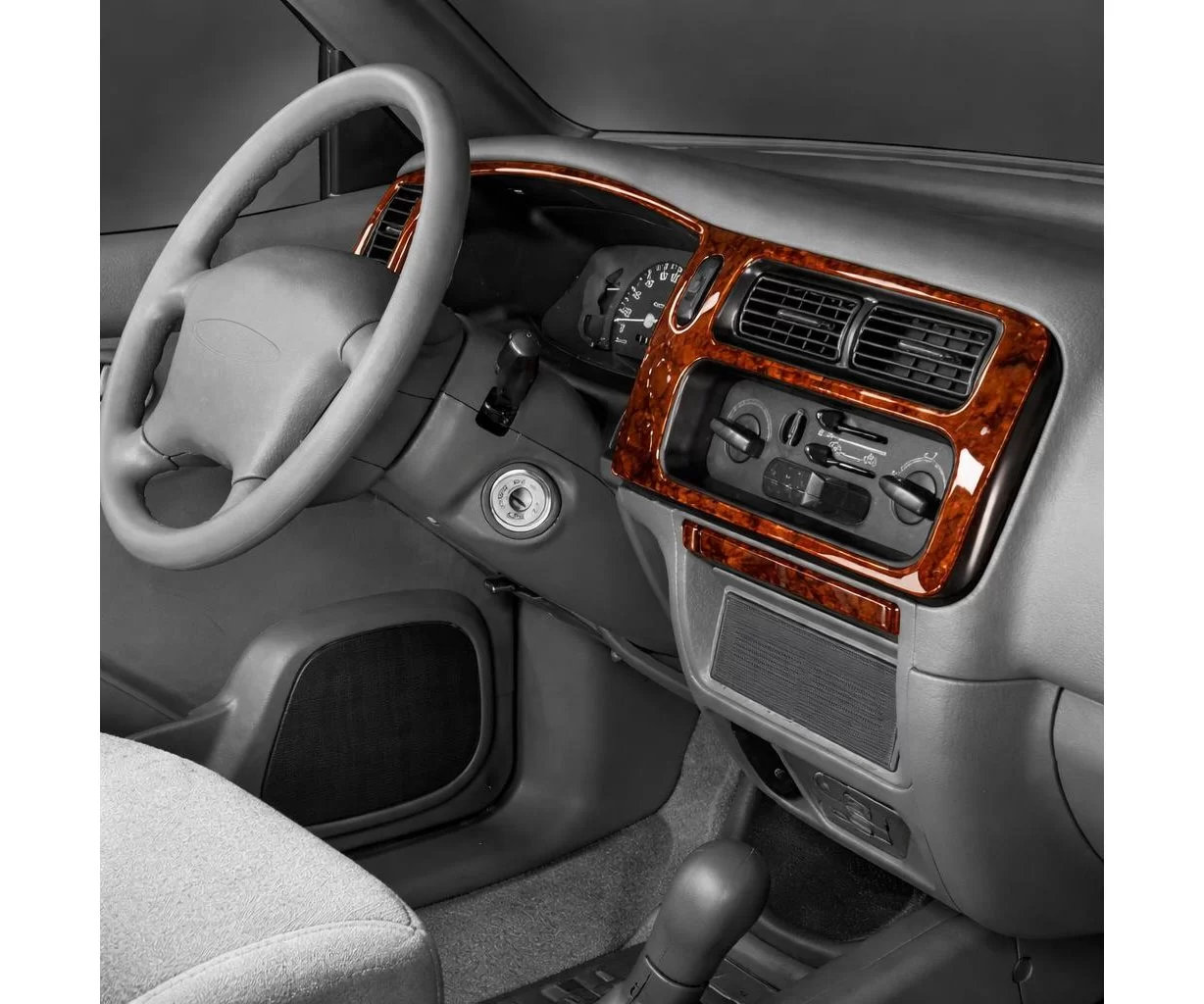 Mitsubishi L 200 09.96-07.07 3D Interior Dashboard Trim Kit Dash Trim Dekor 16-Parts