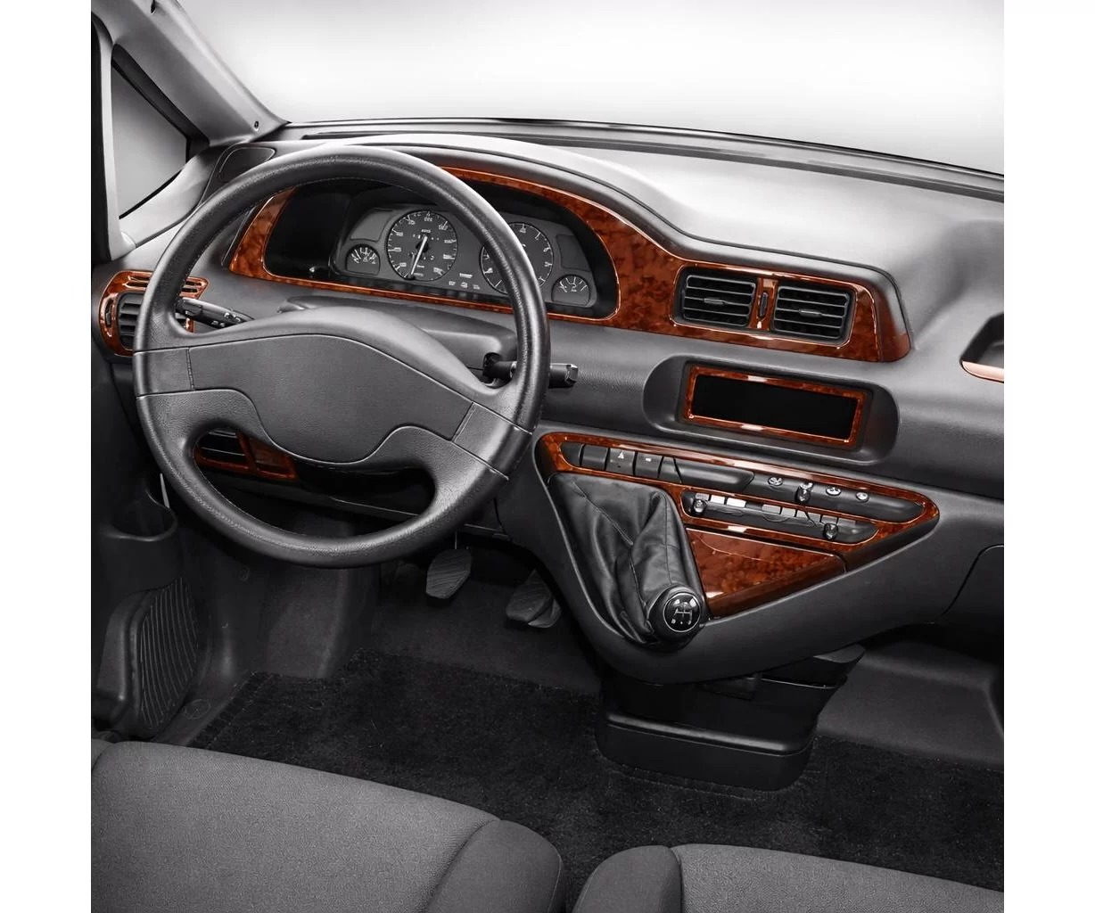 Peugeot Expert 01.96-12.06 3D Inleg dashboard Interieurset aansluitend en pasgemaakt op he 9-Teile
