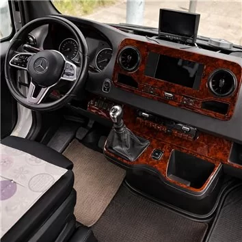 Mercedes Sprinter W907 2018 Mittelkonsole Armaturendekor Cockpit Dekor 50-Teile