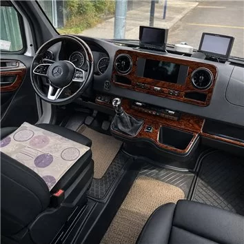 Mercedes Sprinter W907 2018 3D Interior Dashboard Trim Kit Dash Trim Dekor 50-Parts
