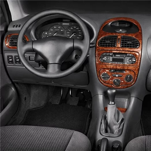 Peugeot 206 10.98-09.01 3D Inleg dashboard Interieurset aansluitend en pasgemaakt op he 8-Teile