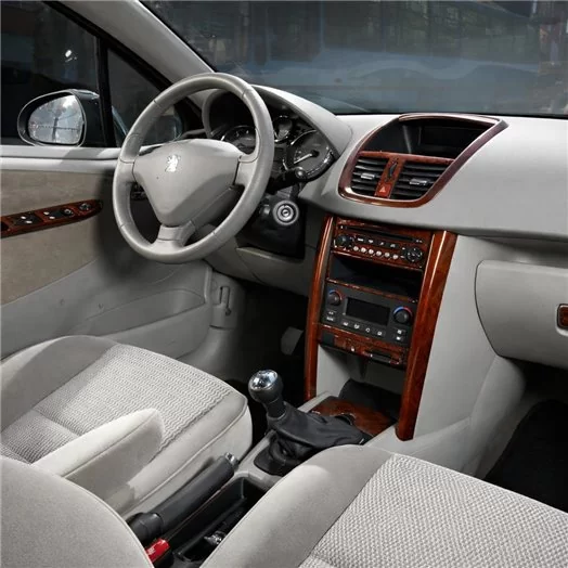 Peugeot 207 01.2007 Mascherine sagomate per rivestimento cruscotti 17-Decori