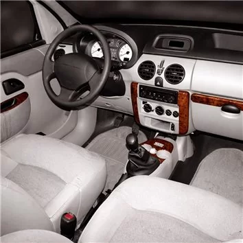 Renault Kangoo-Nissan Kubistar 1998-2008 3D Interior Dashboard Trim Kit Dash Trim Dekor 10-Parts 2