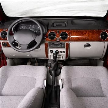 Renault Kangoo Nissan Kubistar 1998-2008 Habillage Décoration de Tableau de Bord 10-Pièce Renault Kangoo Nissan Kubistar 1998-2008 Habillage Décoration de Tableau de Bord 10-Pièce