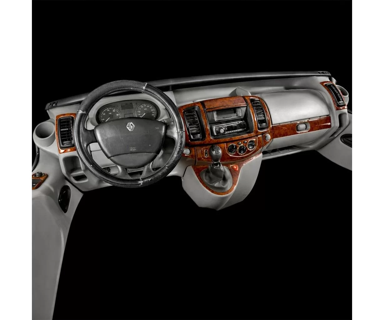 Renault Trafic-Nissan Primas 01.07-12.10 Mascherine sagomate per rivestimento cruscotti 17-Decori