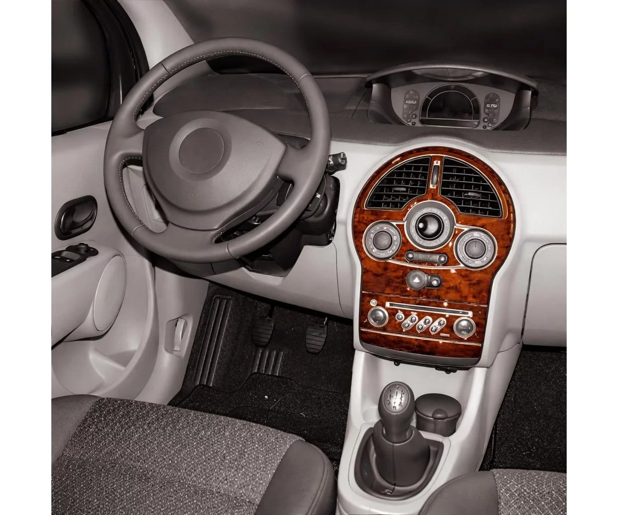 Renault Modus 08.2004 Mittelkonsole Armaturendekor Cockpit Dekor 4-Teile