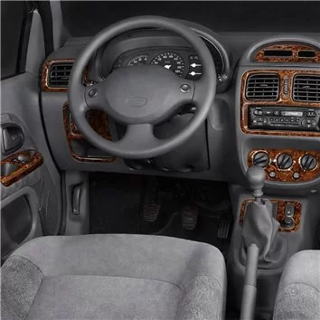 Renault Clio Symbol 06.04-09.08 Habillage Décoration de Tableau de Bord 15-Pièce