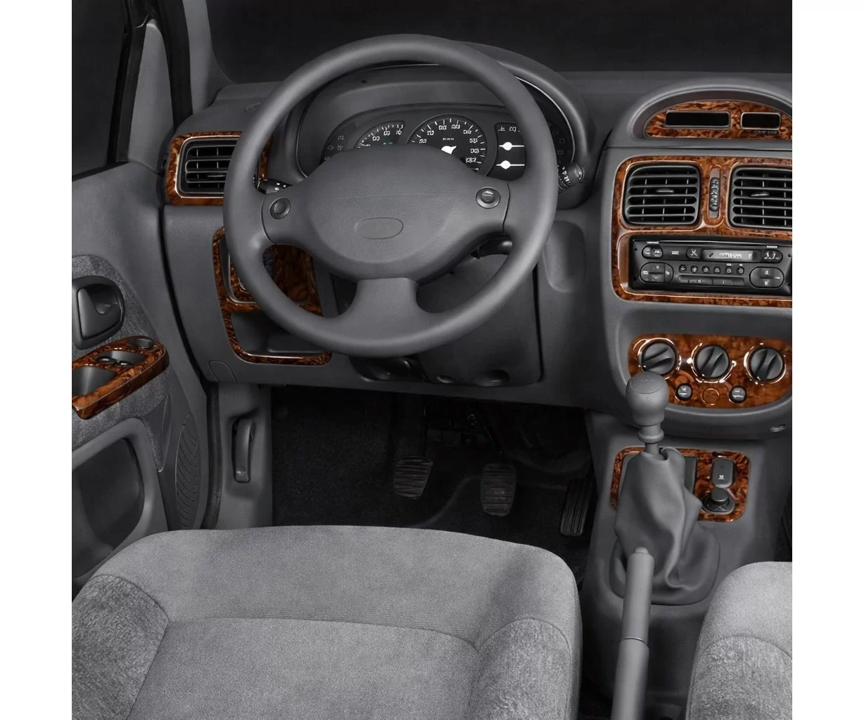 Renault Clio Symbol 06.04-09.08 Mittelkonsole Armaturendekor Cockpit Dekor 15-Teile Renault Clio Symbol 06.04-09.08 Mittelkonsole Armaturendekor Cockpit Dekor 15-Teile