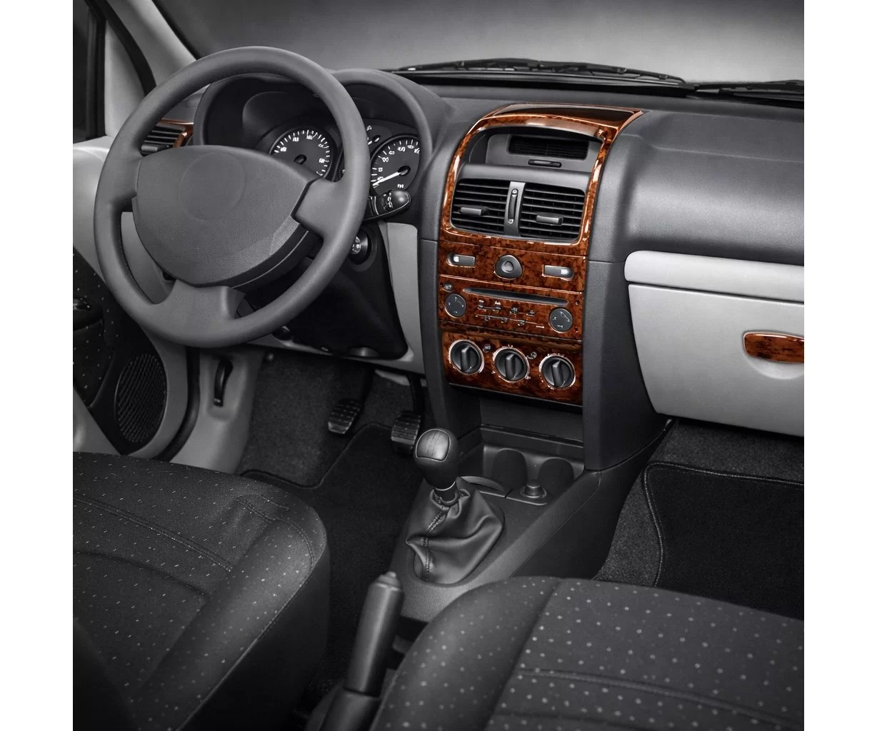 Renault Clio Symbol 10.2008 Mittelkonsole Armaturendekor Cockpit Dekor 11-Teile